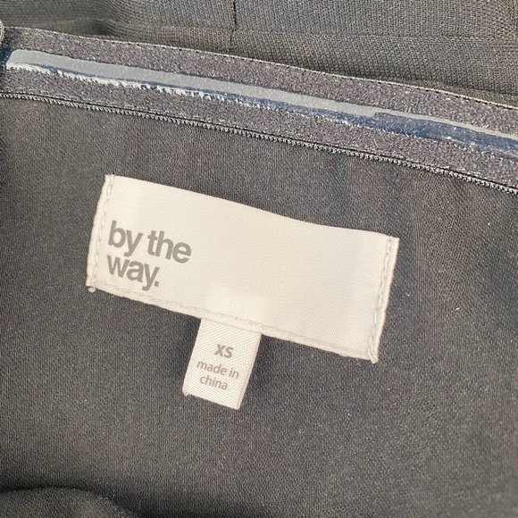 By the Way.  Strapless Ruffled Jumpsuit Black - Picture 4 of 5